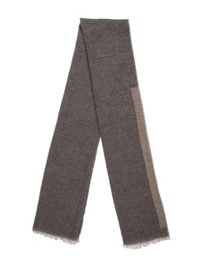 Pre-owned Kristensen Du Nord Cashmere Scarf W/ Tags In Grey