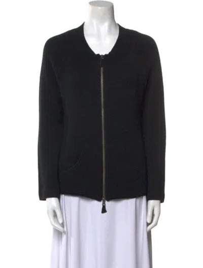 Pre-owned Kristensen Du Nord Cashmere Scoop Neck Sweater In Blue