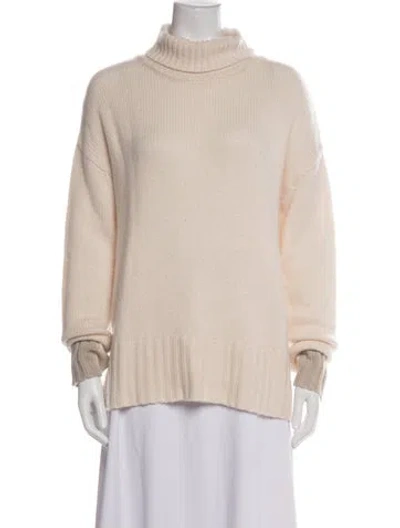 Pre-owned Kristensen Du Nord Cashmere Turtleneck Sweater In Brown
