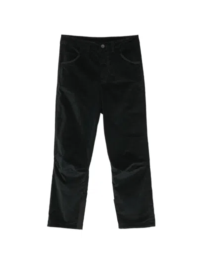 Kristensen Du Nord Corduroy Straight-leg Trousers In Black