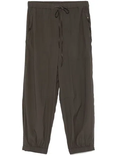 Kristensen Du Nord Crepe Trousers In Green