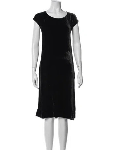 Pre-owned Kristensen Du Nord Crew Neck Knee-length Dress In Blue