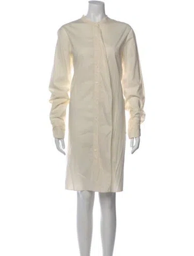 Pre-owned Kristensen Du Nord Crew Neck Knee-length Dress In Neutral