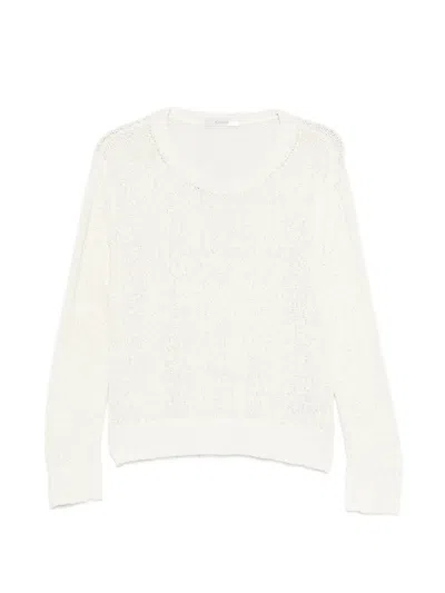 Kristensen Du Nord Crew-neck Sweater In White