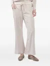 Kristensen Du Nord Drawstring Flared Trousers In Neutral