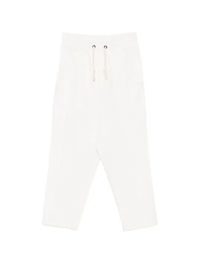 Kristensen Du Nord Drawstring Raw-edge Track Pants In White