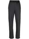 Kristensen Du Nord Drawstring-waistband Cotton Trousers In Grey