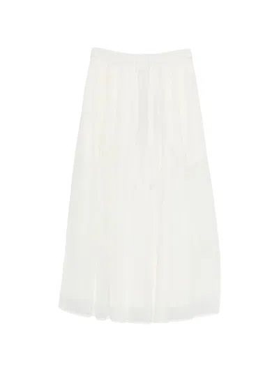 Kristensen Du Nord Drawstring-fastening Skirt In White
