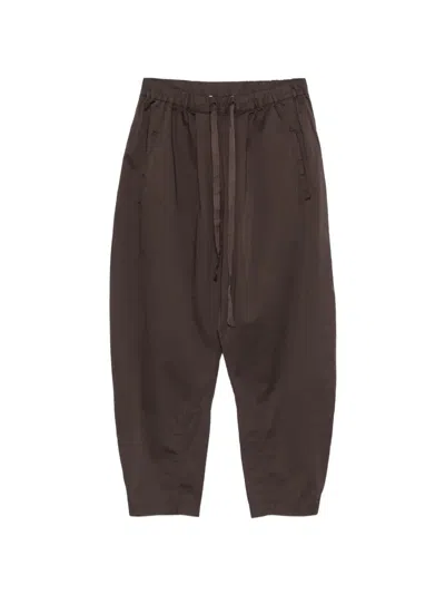 Kristensen Du Nord Drawstring-waist Cropped Trousers In Black