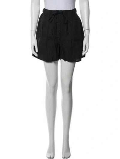 Pre-owned Kristensen Du Nord Linen Mini Shorts In Grey