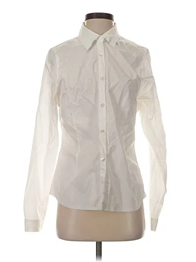 Pre-owned Kristensen Du Nord Long Sleeve Button Down Shirt In Ivory