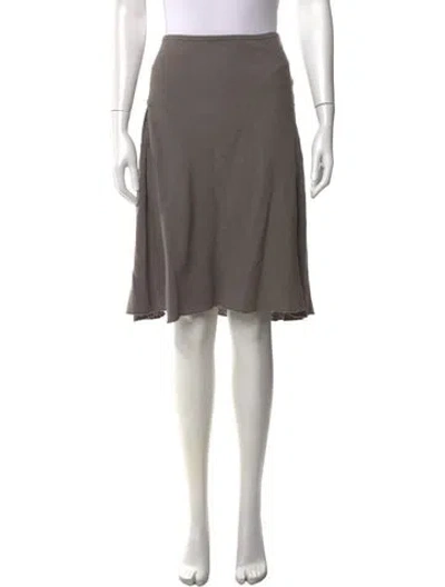 Pre-owned Kristensen Du Nord Midi Length Skirt In Neutral