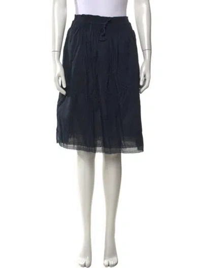 Pre-owned Kristensen Du Nord Midi Length Skirt W/ Tags In Blue