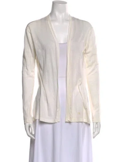 Pre-owned Kristensen Du Nord Open Front Sweater In Neutral