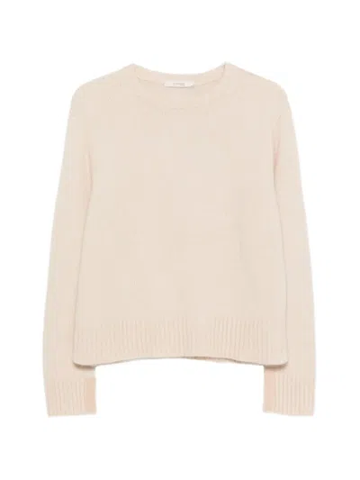 Kristensen Du Nord Ribbed-trim Crew-neck Sweater In Pink