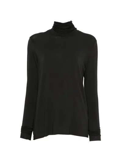 Kristensen Du Nord Roll-neck Long-sleeve T-shirt In Black