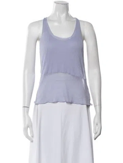 Pre-owned Kristensen Du Nord Scoop Neck Sleeveless Top In Purple