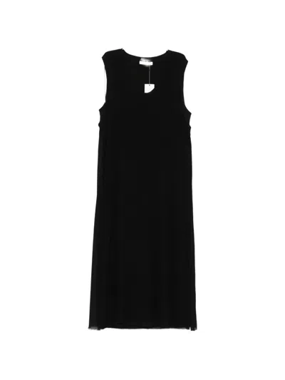 Kristensen Du Nord Scoop-neck Midi Dress In Black
