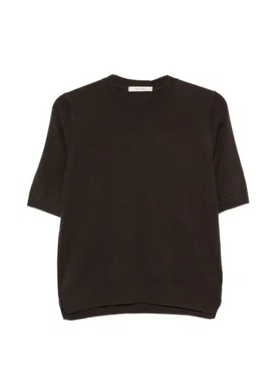 Kristensen Du Nord Short-sleeve Sweater In Black