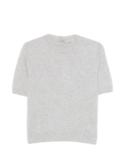 Kristensen Du Nord Short-sleeve Sweater In Gray