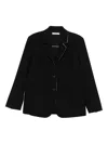 Kristensen Du Nord Single-breasted Blazer In Black