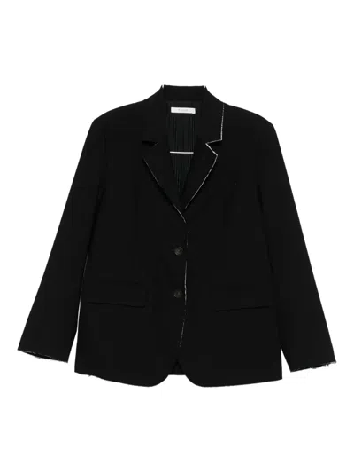 Kristensen Du Nord Single-breasted Blazer In Black