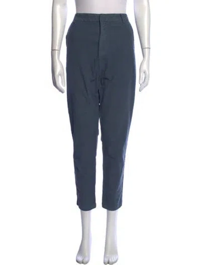 Pre-owned Kristensen Du Nord Straight Leg Pants In Blue