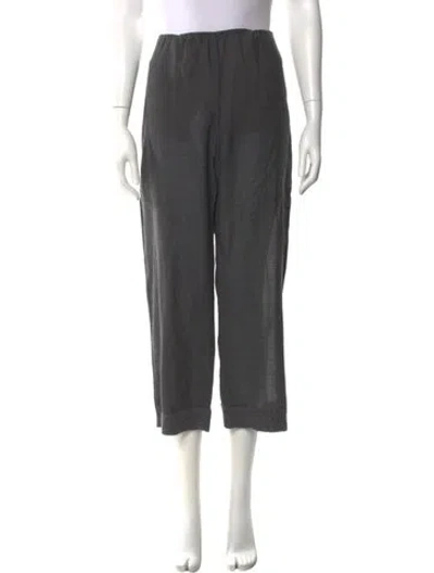 Pre-owned Kristensen Du Nord Straight Leg Pants In Gray