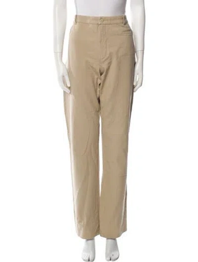 Pre-owned Kristensen Du Nord Straight Leg Pants In Neutral