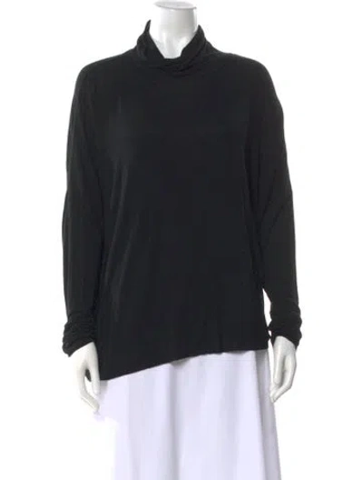 Pre-owned Kristensen Du Nord Turtleneck Long Sleeve Top In Black