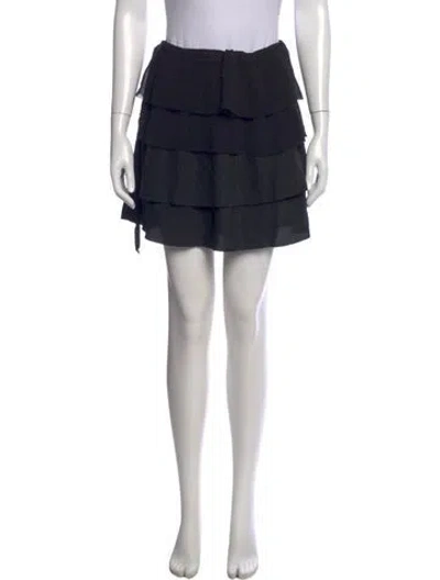 Pre-owned Kristensen Du Nord Vintage Mini Skirt In Black