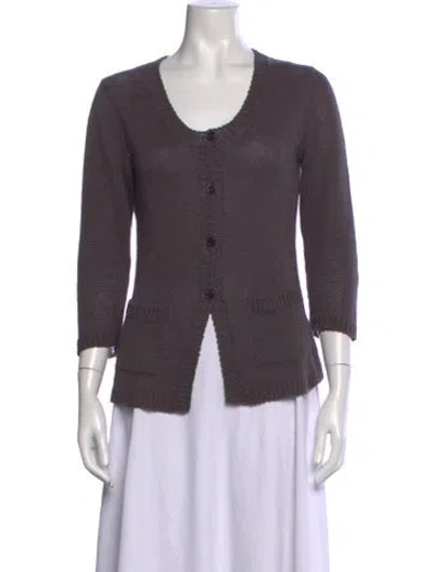 Pre-owned Kristensen Du Nord V-neck Sweater In Gray