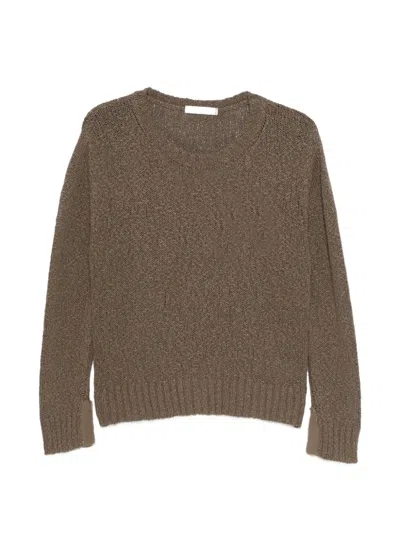 Kristensen Du Nord V-neck Sweater In Brown