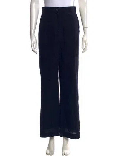Pre-owned Kristensen Du Nord Wide Leg Pants In Black