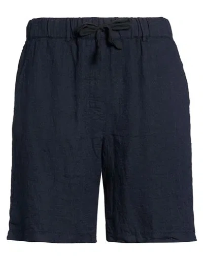 Kristensen Du Nord Woman Shorts & Bermuda Shorts Midnight Blue Size 3 Linen, Viscose, Polyamide