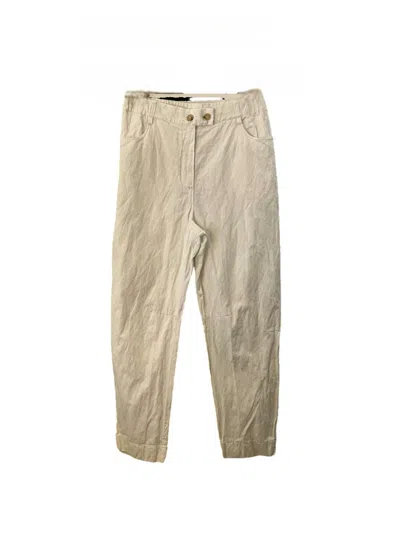 Kristensen Du Nord Women's Cotton Pant In Natural In Neutral
