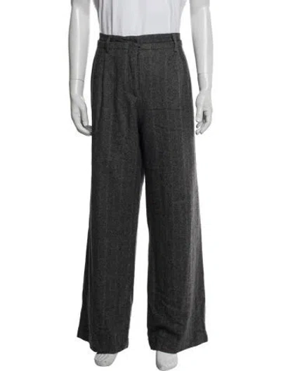 Pre-owned Kristensen Du Nord Wool Dress Pants In Grey