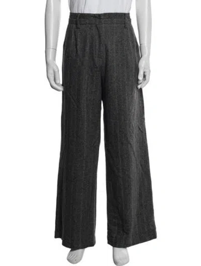 Pre-owned Kristensen Du Nord Wool Pants In Grey