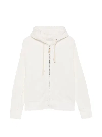 Kristensen Du Nord Zip-up Hoodie In White