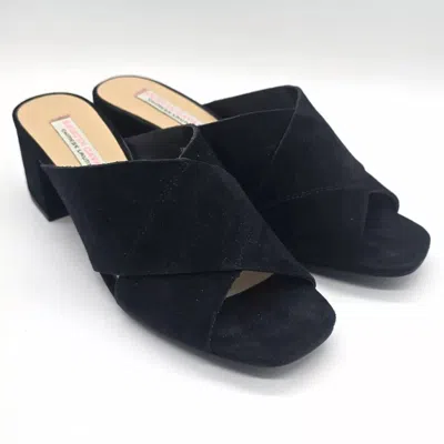 Kristin Cavallari For Chinese Laundry Women's Luvvock Slide Sandal In Kid Suede Black In Multi