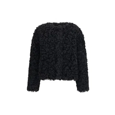 KRISTINA TI BLACK POLYESTER COAT