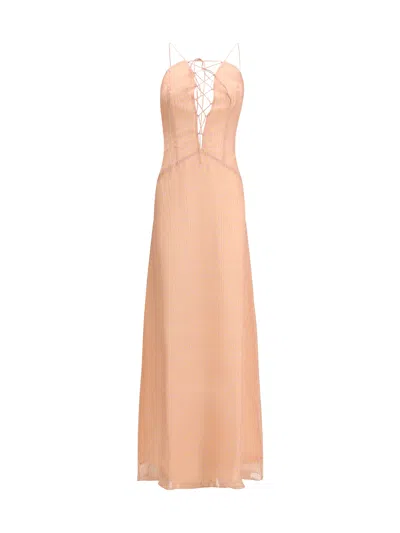 Kristina Ti Charlene Amnesia Long Dress In Pink