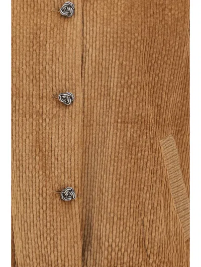 Kristina Ti Corduroy With Embellished Metal Buttons Jacket