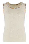Kristina Ti Cotton Knitted Top In White