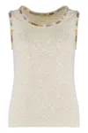 Kristina Ti Cotton Knitted Top In White