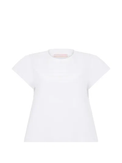 Kristina Ti Crew-neck Blouse In White