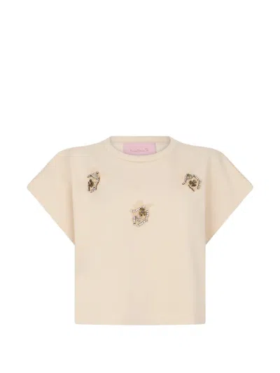 Kristina Ti Crew-neck T-shirt In Pink