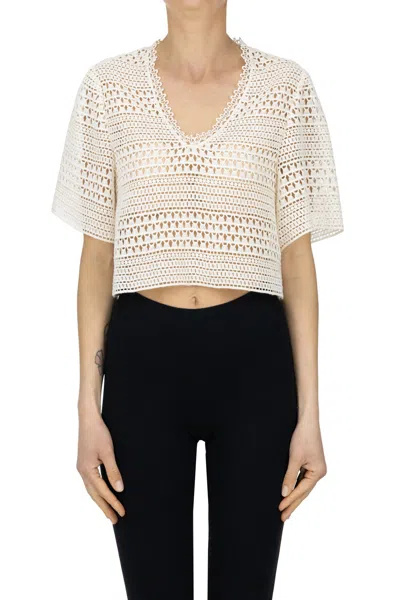 Kristina Ti Cropped Top In Neutral