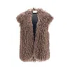 Kristina Ti Faux-fur Sleeveless Vest