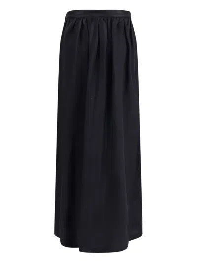 KRISTINA TI GEOMETRIC-BUTTON LONG SKIRT